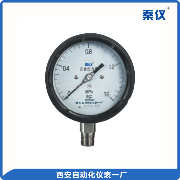 YQS、YQSN，不充液、充液系列工業(yè)過(guò)程(酚醛殼)安全系列壓力表